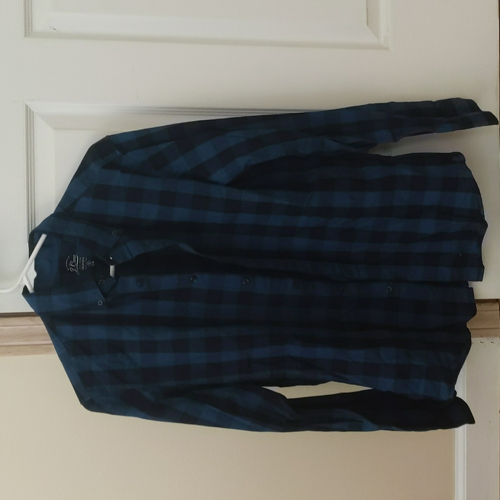 J Crew Indigo Button Down Men's Small